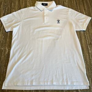 Eastside Golf Polo Shirt Embroidered Logo Pique White Men’s Size Large